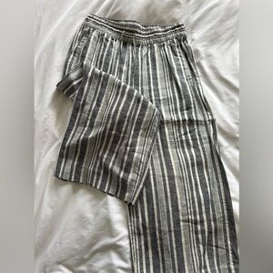 Banana Republic, stripped linen pants